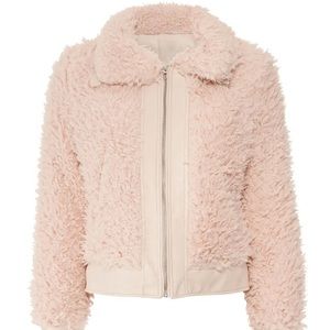 BlankNYC Cloud Nine Faux Fur Jacket